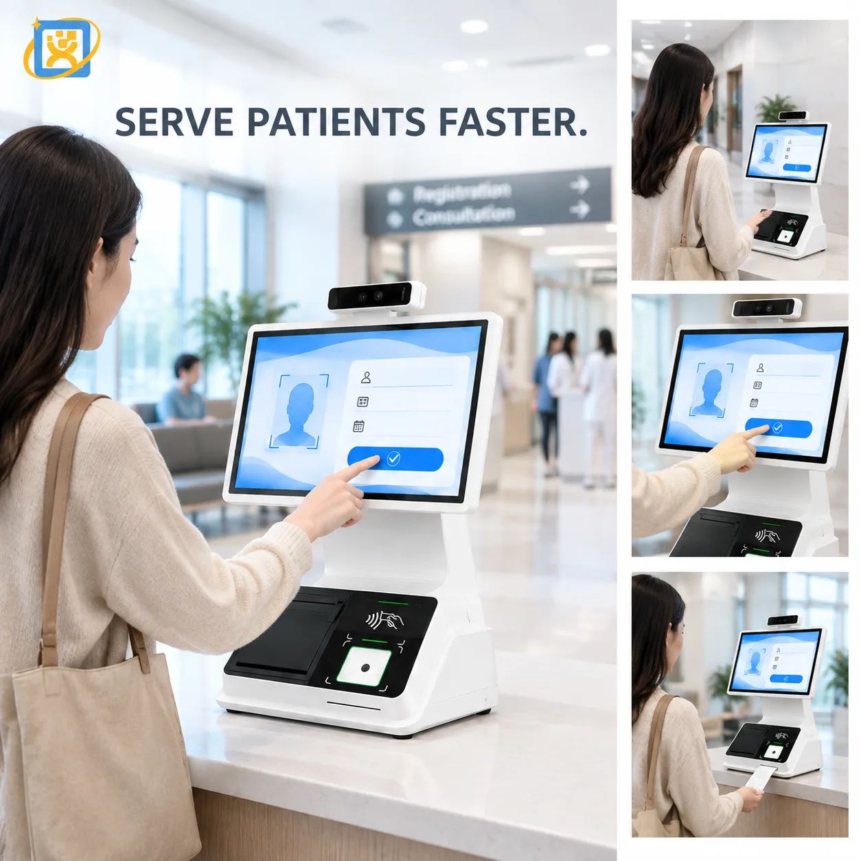 Desktop face recognition verification terminal product overview