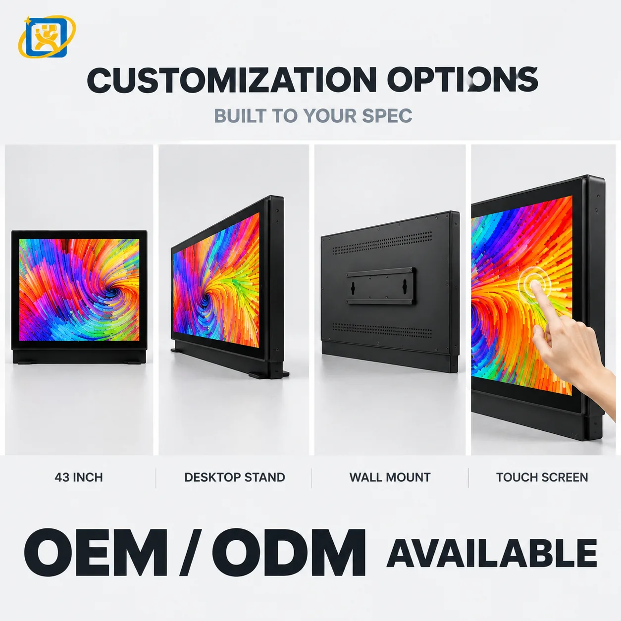 Stretched bar display showing the advertising playback concept